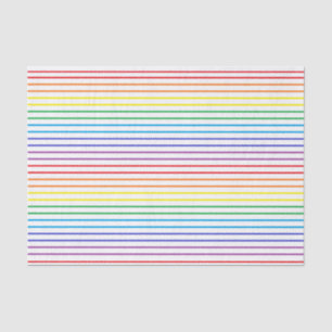 Outlined Rainbow Stripes Tissue Paper