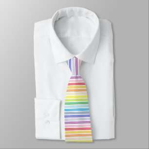 Outlined Stripes Broader Spectrum Rainbow Tie