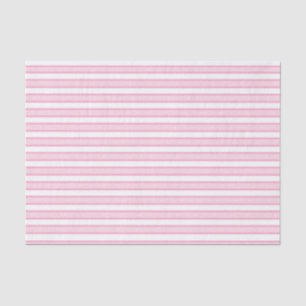 Outlined Stripes Pink Tissue Paper