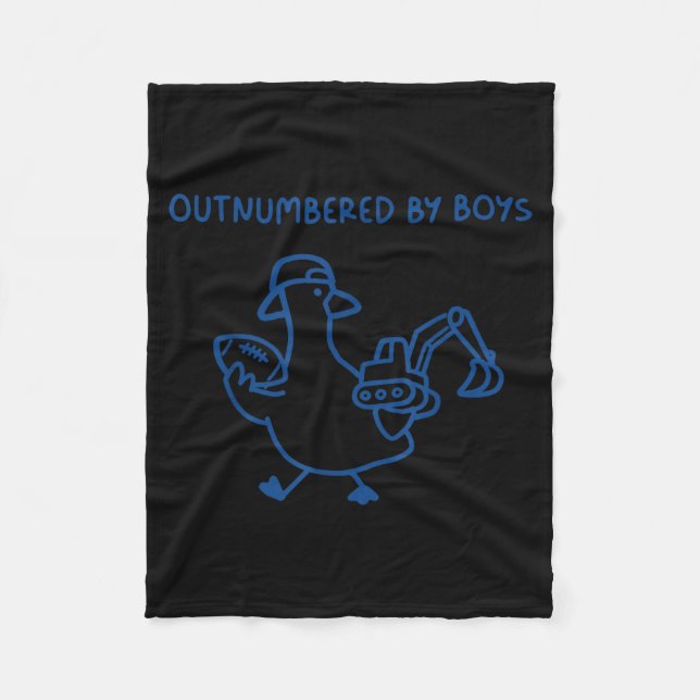 Outnumbered Fleece Blanket (Front)