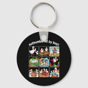 Outnumbered Illustration Keychain