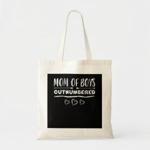Outnumbered Mom of Boys Mothers Day Tote Bag