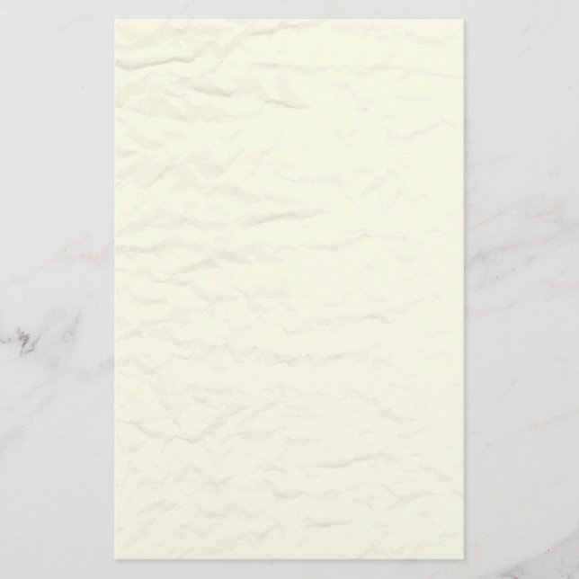 Outre du blanc papeterie de papier froissée (Devant)