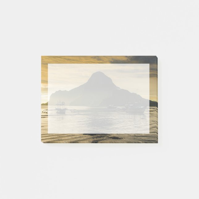 Outrigger At Sunset Post-it Notes (Front)