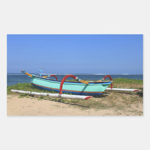 Outrigger boat sticker