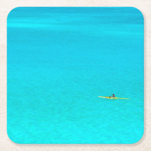 Outrigger canoe in Bora Bora coaster