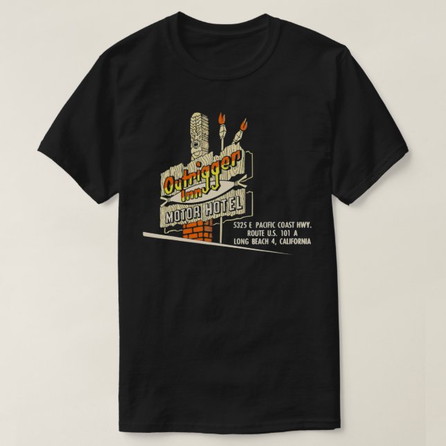 Outrigger Inn Vintage Tiki  T-Shirt (Design Front)