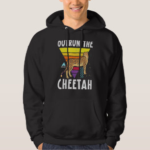 Outrun The Cheetah Wildlife Animal Zookeeper Hoodie