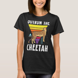 Outrun The Cheetah Wildlife Animal Zookeeper T-Shirt