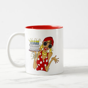Outshine Your Candles Cartoon Birthday Mug