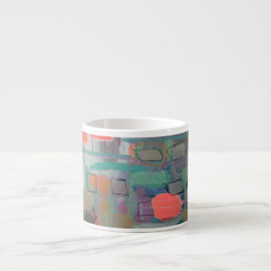 "Outside" Abstract Art Design Espresso Mug