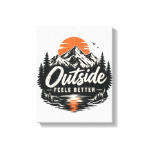 Outside Feels Better Mountain Nature Adventure
