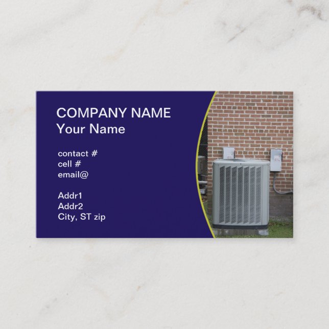 outside heat pump business card (Front)