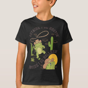 Outside I Be Hootin Inside I Be Hollerin Funny Cac T-Shirt