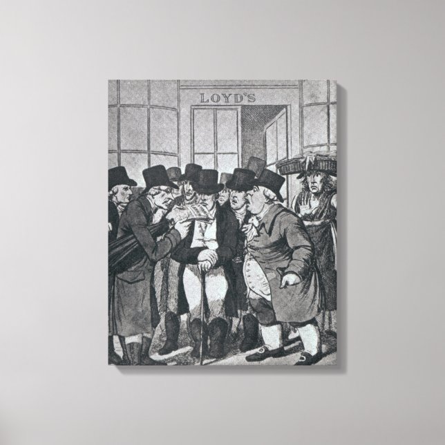 Outside Lloyds of London Canvas Print (Front)