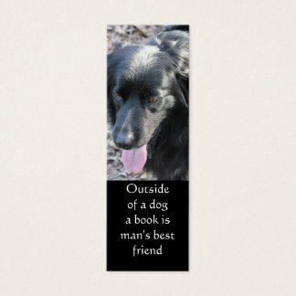 Outside of a dog bookmark