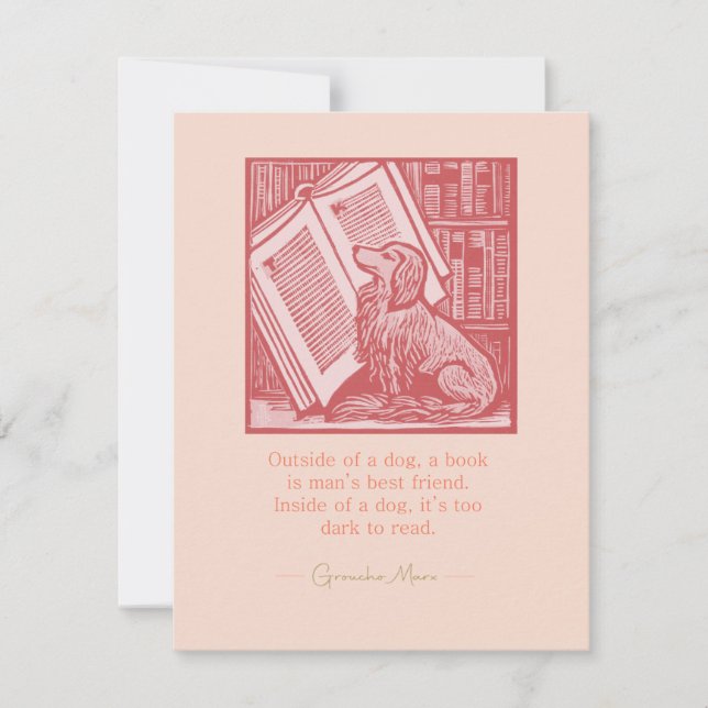 Outside of a Dog Card (Front)