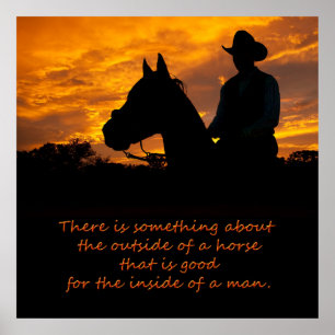 Outside of a Horse Poster