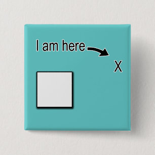 Outside the Box 2 Inch Square Button