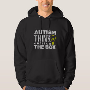 Outside The Box Autistic Kids Autism Awareness Boy Hoodie