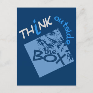 OUTSIDE THE BOX  postcard