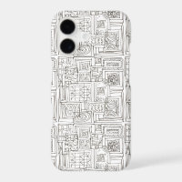Outside The Box-Whimsical Black And White Ink Art