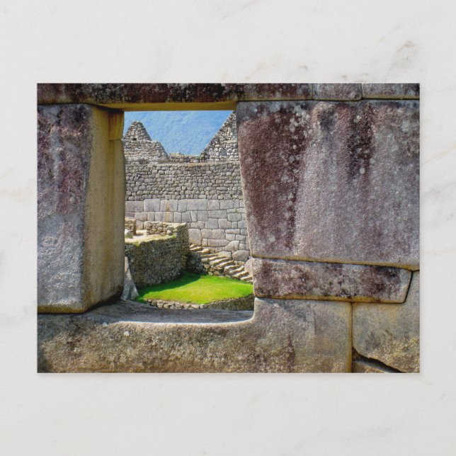 Outside the Incan Window Postcard (Front)