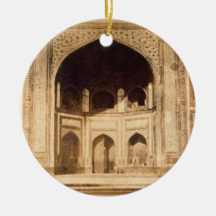 Outside the Taj Mahal, probably illustrated in 'Ph Ceramic Ornament
