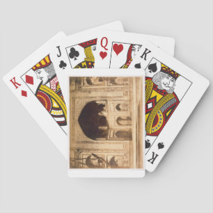 Outside the Taj Mahal, probably illustrated in 'Ph Playing Cards