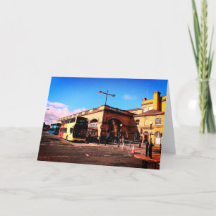 Outside York station Card
