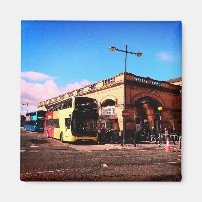 Outside York station Magnet (Front)