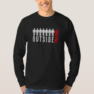 Outsider Fun Outdoor Hiking & Camping Gear For Men T-Shirt