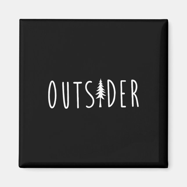 Outsider Pine Tree Nature Wilderness Adventure  Magnet (Front)