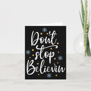 Outstading For Melanin Don't Stop Believing - Men' Card