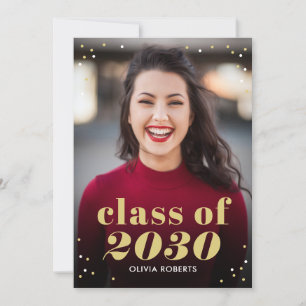 Outstanding Class Editable Color Graduation Invitation