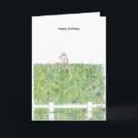 OUTSTANDING IN THE FIELD Boynton Card<br><div class="desc">A Boynton classic returns: a lone cow in a lovely meadow with the message "Happy Birthday to someone who's outstanding in the field."</div>