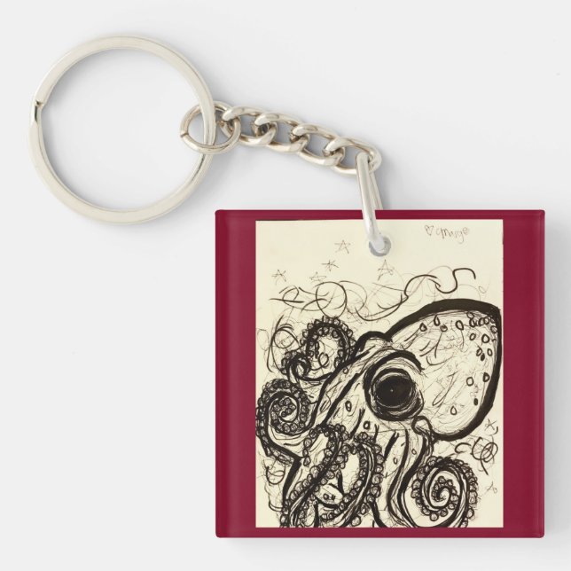 Outstanding Octopus Keychain (Front)