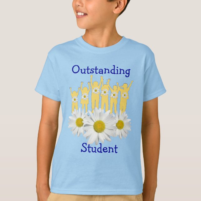 Outstanding Student - Daisy Blooms T-shirt (Front)