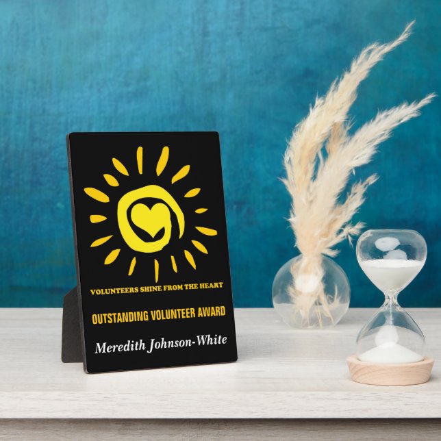 Outstanding Volunteer Award Plaque (Side)