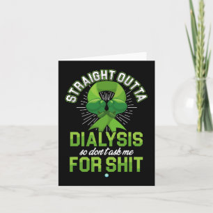 Outta Dialysis Kidney Disease Patient Fun Gift 1  Card