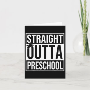 Outta Preschool Graduation Gift Last Day Of School Card