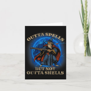 Outta Spells But Not Outta Shells Vintage Card