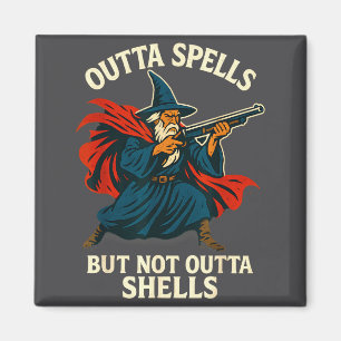 Outta Spells But Not Outta Shells Vintage Magnet