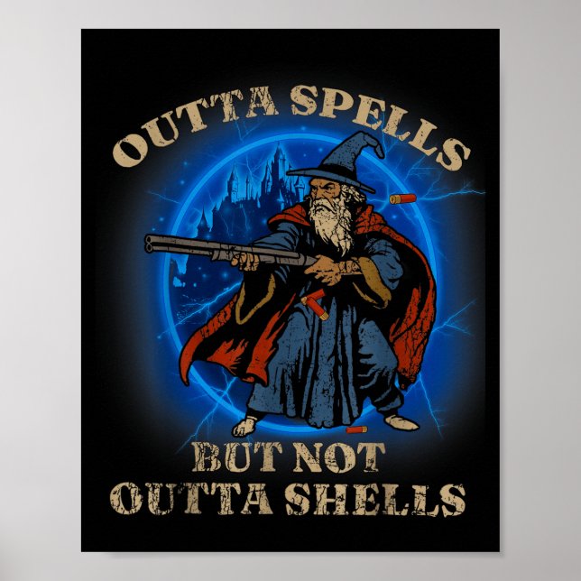 Outta Spells But Not Outta Shells Vintage  Poster (Front)