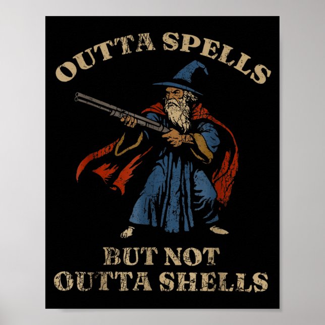 Outta Spells But Not Outta Shells Vintage  Poster (Front)