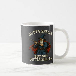Outta Spells But Not Outta Shells Wizard Fantasy M Coffee Mug