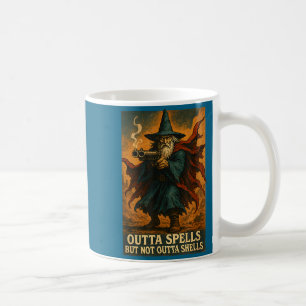 Outta Spells But Not Outta Shells Wizard Fantasy M Coffee Mug