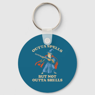 Outta Spells But Not Outta Shells Wizard Fantasy M Keychain