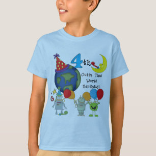 Outta This World 4th Birthday Tshirts and Gifts