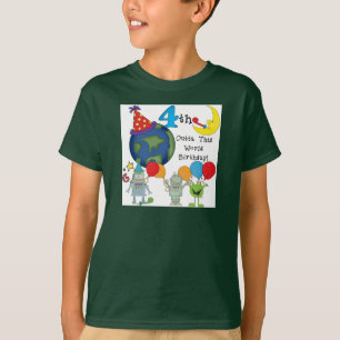 Outta This World 4th Birthday Tshirts and Gifts